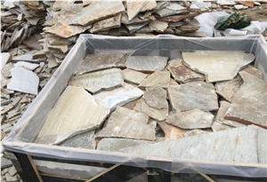 China Brown Slate Cultured Stone for Wall Cladding, Corner Stone, Loose Polygonal Stones,Loose Wall Cladding Pieces,L - Shape Corner Pieces