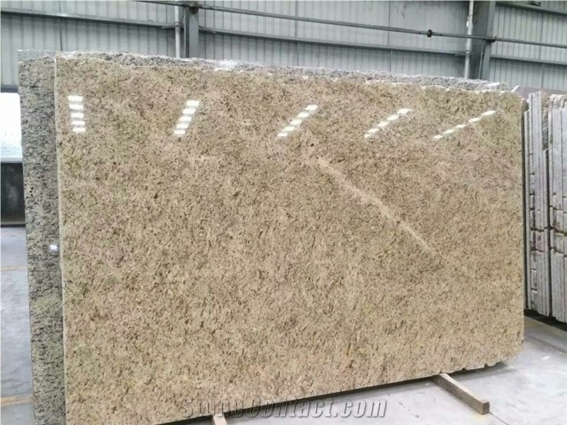 Giallo Ornamental Granite, Yellow Granite, Polished, Floor, Wall, Slabs, Tile
