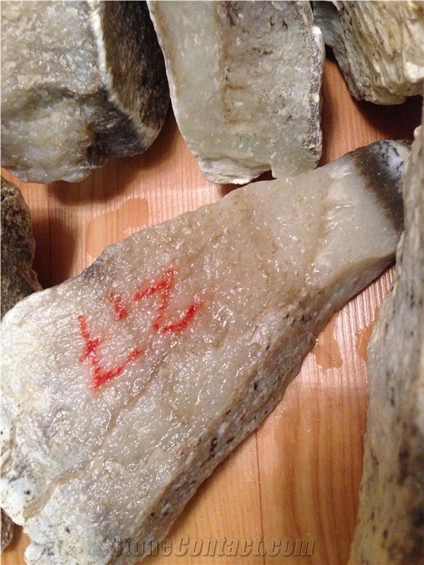 Jade Stone, Raw Boulders, White Stone Blocks