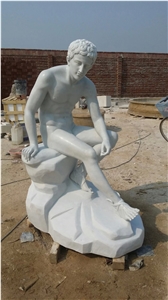 Hand Carved Statue Sculpture Garden Statue Sculpture Human Statue
