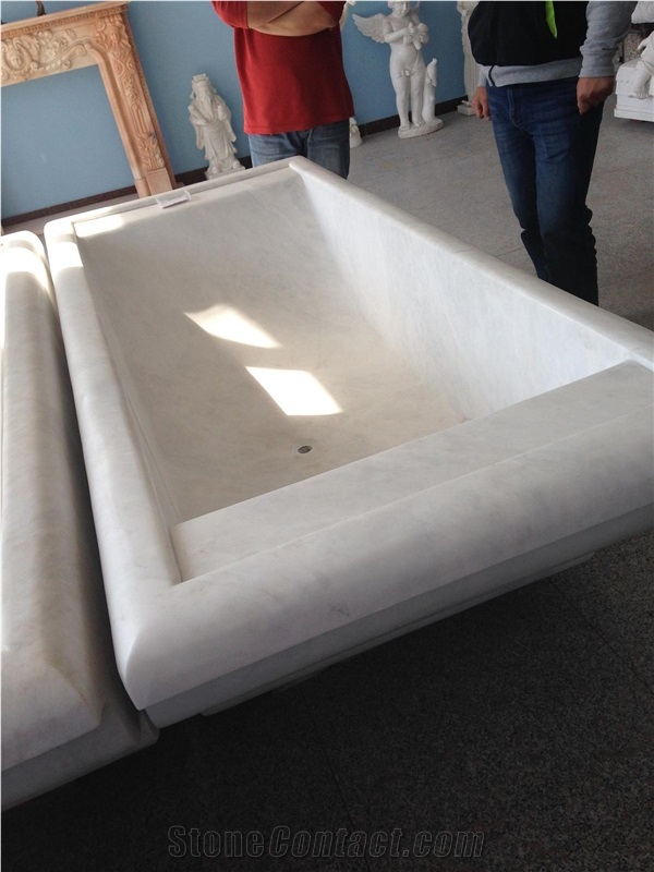 Natural Stone Bathtubs,White Marble Bathtubs,Hand-Carved Stone Bathtubs for Sale