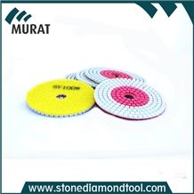 4"/100mm Stone Granite Marble Wet Polishing Pads for Angle Grinder