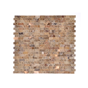 Split Face Light Travertine Mosaic Any Design