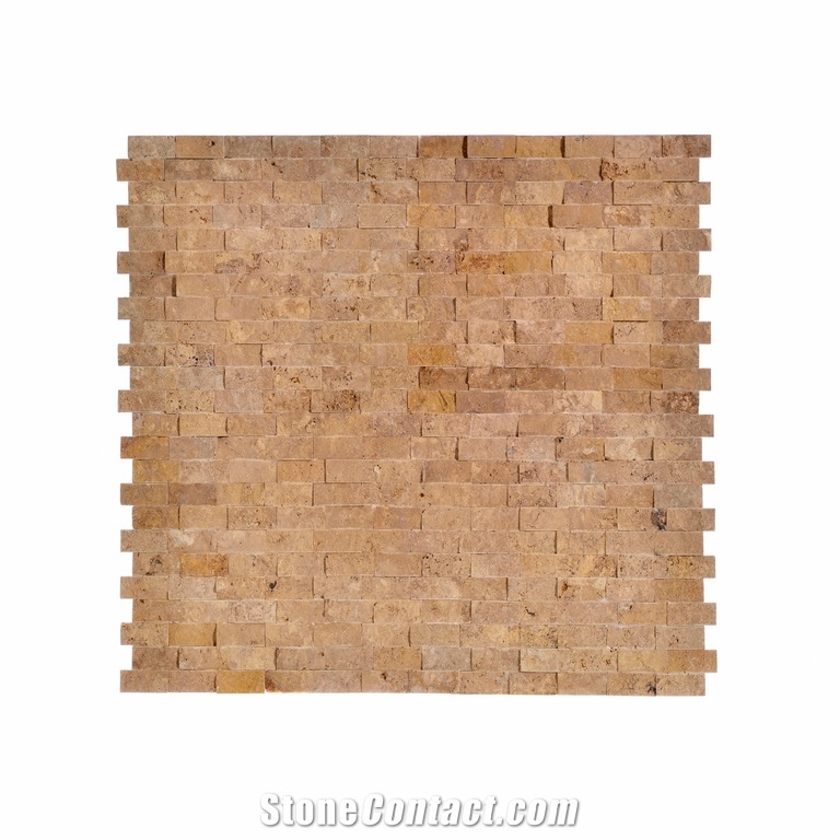 Split Face Light Travertine Mosaic Any Design
