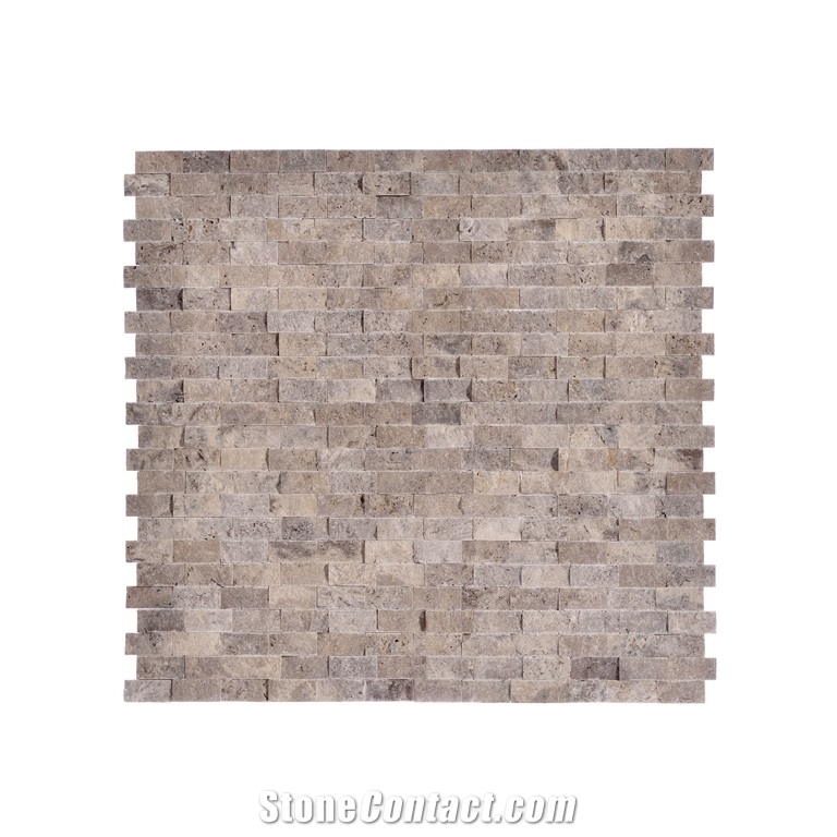 Split Face Light Travertine Mosaic Any Design