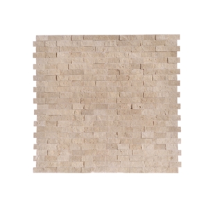 Split Face Light Travertine Mosaic Any Design