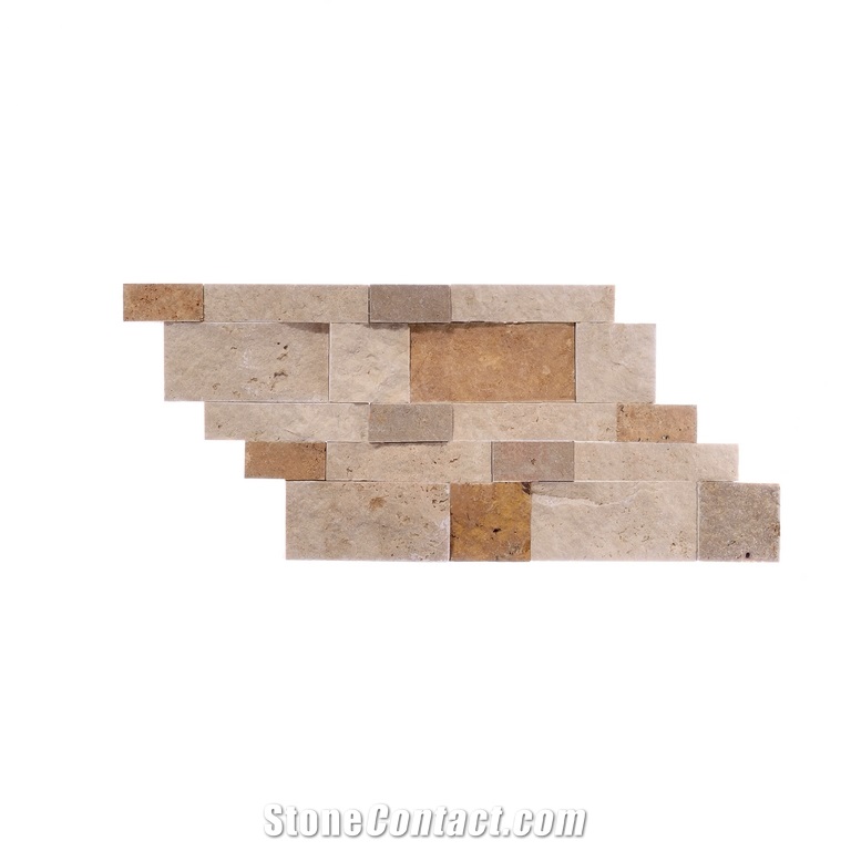 Split Face Light Travertine Mosaic Any Design