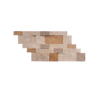 Split Face Light Travertine Mosaic Any Design