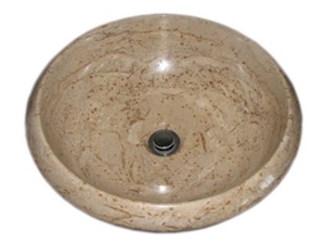 Botticino Fancy Marble Wash Basin