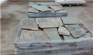 Karystos Grey Slate Crazy Paving, Flagstone Karystos Grey Slate Crazy Paving, Flagstone