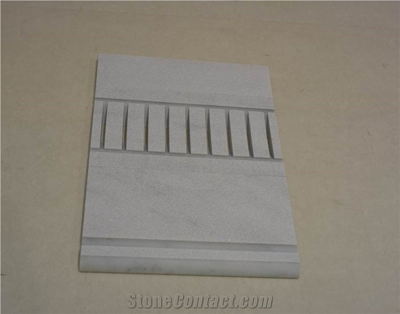 Kavala Grey Marble Pool Overflow Drainage Grate, Grey Marble Pool Coping