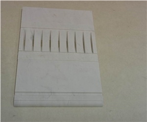 Naxos White Marble Pool Overflow Drainage Grate, Bianco Naxos Marble Pool Coping Naxos White Marble Pool Overflow Drainage Grate, Bianco Naxos Marble Pool Coping