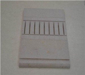 Terra Nova Marble Pool Overflow Drainage Grate, Beige Marble Pool Coping