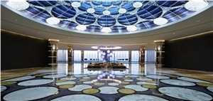 Marble Laminated Water-Jet Medallions