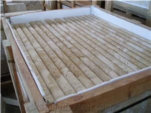 Caribbean Coral Stone Honed and Filled Pool Coping Bullnose
