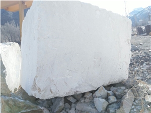 Snow White Travertine Blocks