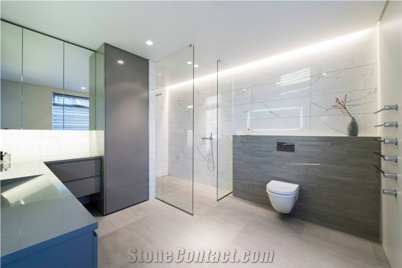 Bath Design, Custom Bathroom, White Stone Bathroom Design