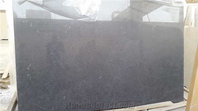 Melly Grey Limestone Tiles & Slabs, Black Polished Limestone Flooring Tiles, Walling Tiles