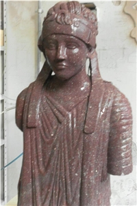 Porfido Sarentino Rosso Carved Sculptures