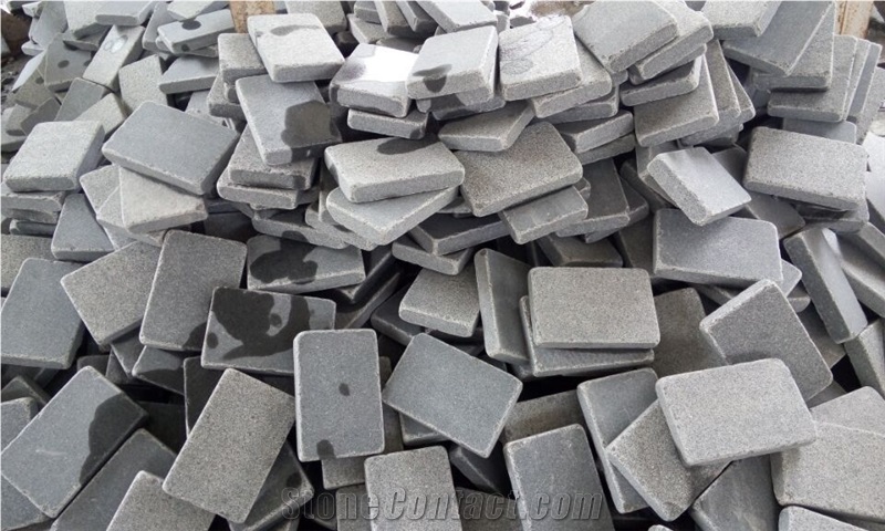 Tumbled Granite Cubes G654 Granite Cube Stone