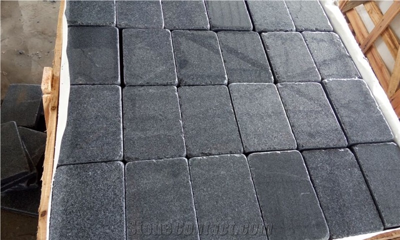Tumbled Granite Cubes G654 Granite Cube Stone