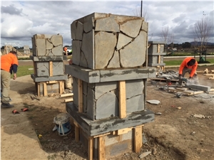 Victorian Bluestone Wall Cladding Project