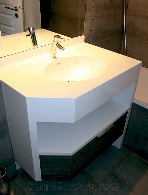 Corian Engineered Stone Bathroom