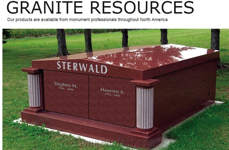 American Red Granite Cemetery Columbarium