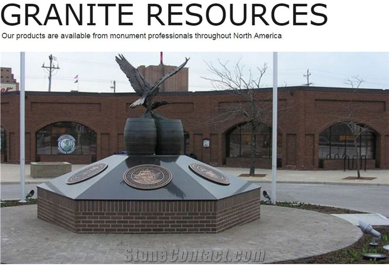 Jet Mist Granite Memorial
