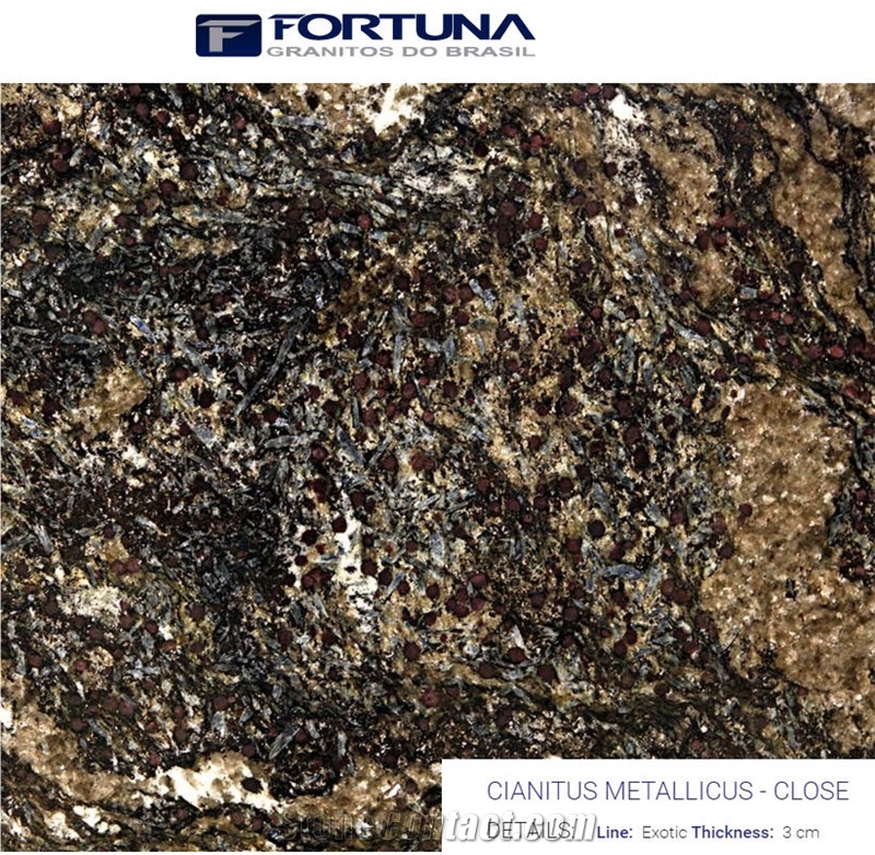 Cianitus Metallicus Slabs, Cianitus Granite