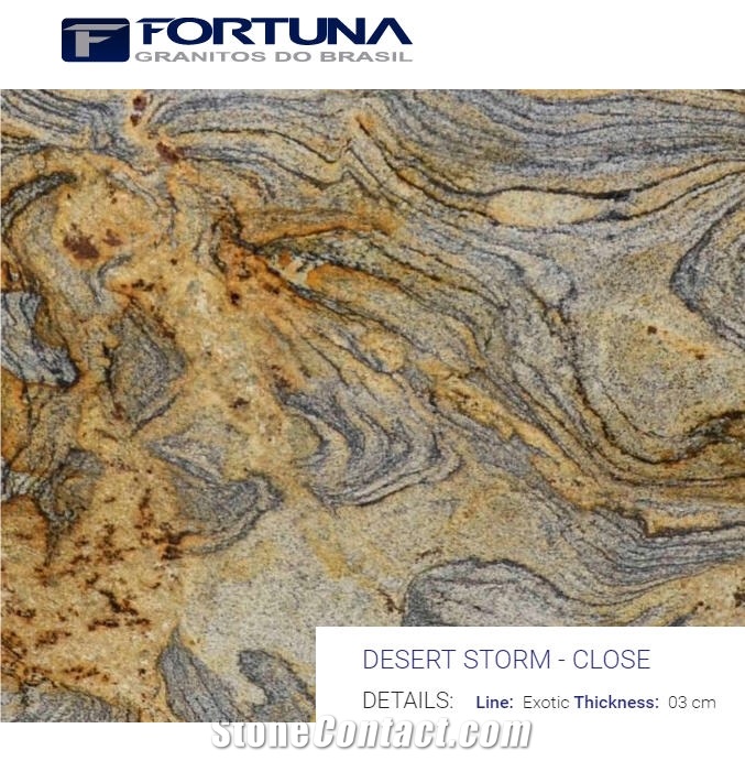 Desert Storm Granite Slabs