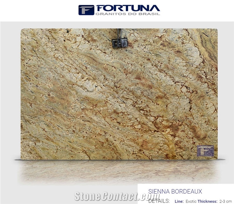 Sienna Bordeaux Granite Slabs