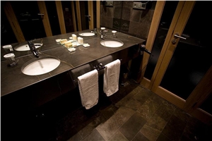 Europe Grey Marble Bathroom Top, Flooring and Wall Tiles