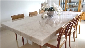 Crystal Luminato Lumix Marble Dinner Table Top