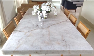 Crystal Luminato Lumix Marble Dinner Table Top