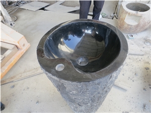 Black Basalt Sinks & Basins, Pedestal Basins Black Basalt Sinks & Basins, Pedestal Basins