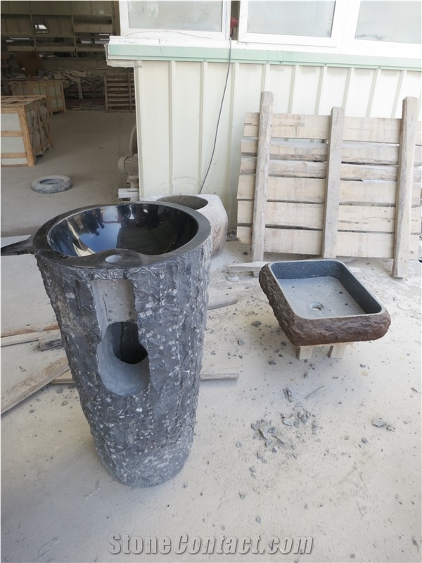 Black Basalt Sinks & Basins, Pedestal Basins