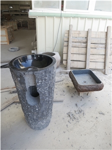 Black Basalt Sinks & Basins, Pedestal Basins