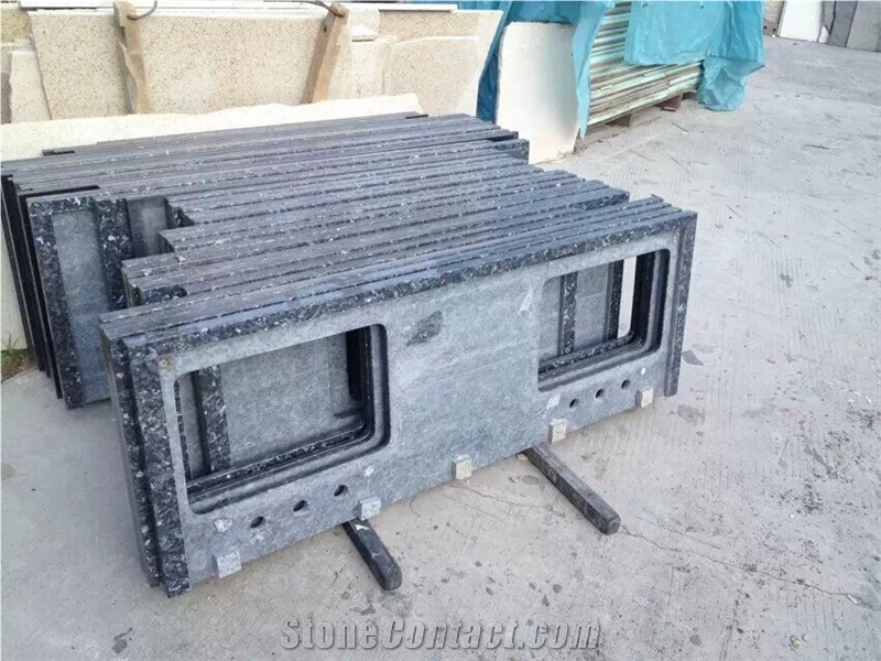 Blue Pearl Granite Bathroom Vanity Countertop,Norway Blue Granite Vanity Top,