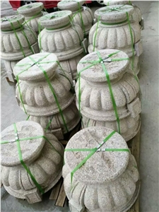 Gardens Series, China Grey Granite Flower Pot, Outdoor Garden Old Stone Flower Pots