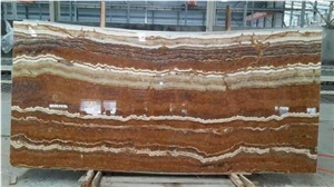 Iran Red Onyx Slabs & Tiles, Iran Brown Onyx Slabs for Niche Wall, Special Pattern Interesting Brown, Red Onyx