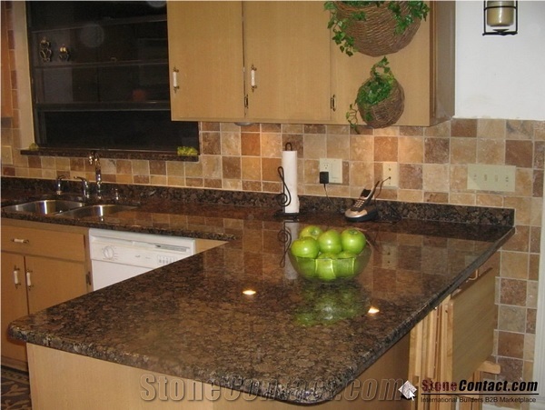 Baltic Brown Granite Bath Countertop/Cooperative Quarry /Bruno Baltico Bathroom Vanity Tops/Polished Tops/Coffe Diamond Granite/Natural Stone Tops