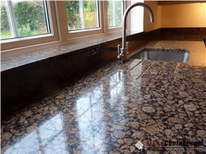Best Price Baltic Brown Granite Kitchen Countertop/Cooperative Quarry /Bruno Baltico Desktops/Polished Worktops/Coffe Diamond Granite/Marron Baltico Tops