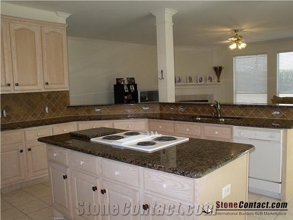Best Price Baltic Brown Granite Kitchen Countertop/Cooperative Quarry /Bruno Baltico Desktops/Polished Worktops/Coffe Diamond Granite/Marron Baltico Tops