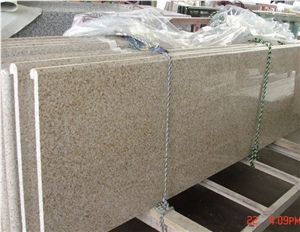 Cheapest G682 Countertop,Rusty Yellow Worktops,Kitchen Top,Desk Top,Bench Top,China Yellow Granite,Natural Stone Countertop
