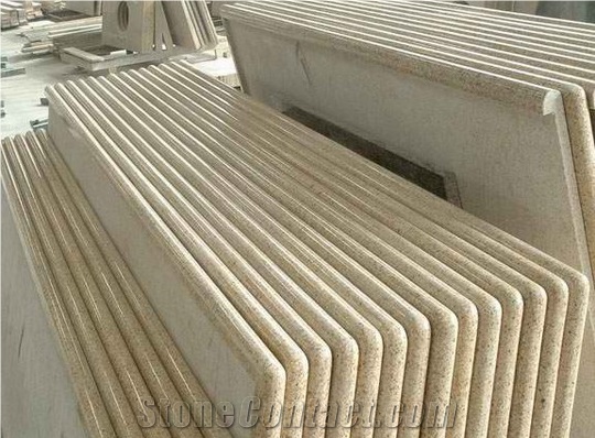 Cheapest G682 Countertop,Rusty Yellow Worktops,Kitchen Top,Desk Top,Bench Top,China Yellow Granite,Natural Stone Countertop