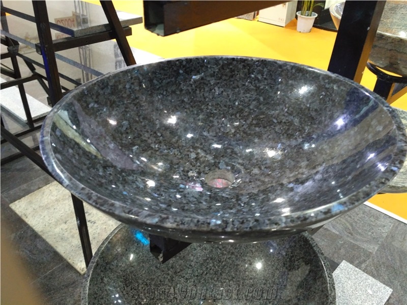 Cheapest Round Basin Granite,Blue Pearl Granite Basin,Blue Pearl Bd Round Basin,Round Granite Basin for Countertop,Basin for Bathroom & Kitchen,Round Granite Basin Factory