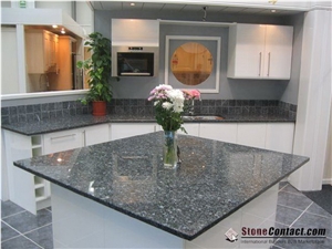 High Quality Blue Pearl Granite Kitchen Countertop/Labrador Blue Desktops/Polished Worktops/Norway Blue Granite/Natural Stone Tops