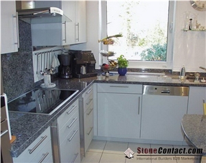High Quality Blue Pearl Granite Kitchen Countertop/Labrador Blue Desktops/Polished Worktops/Norway Blue Granite/Natural Stone Tops