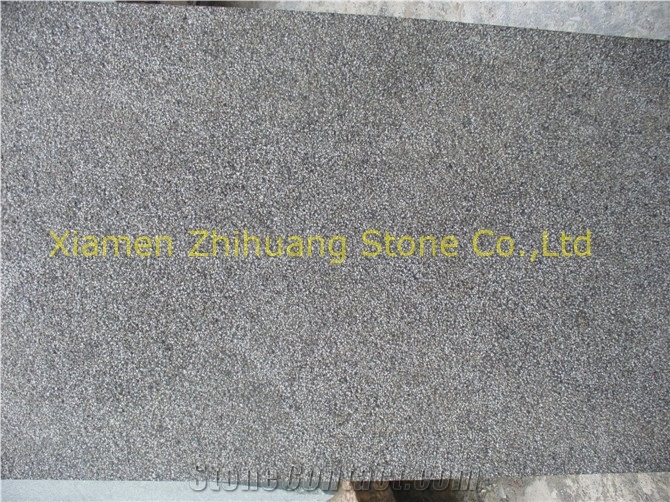 G684 Bushhammered Surface, Berry Balck Basalt Wall Tile